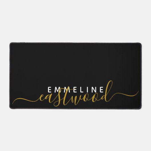 Monogramme Or Blanc Sur Noir (Recto)