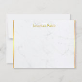 Monogramme or dactylographié Modèle en marbre (Dos)