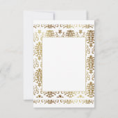 Monogramme or Damask Elegant Merci (Dos)