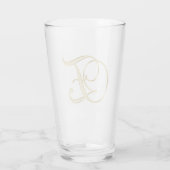 Monogramme or E verre (Dos)