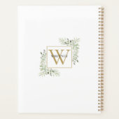 Monogramme Or en feuillage aquarelle moderne 2023 (Dos)
