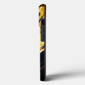 Monogramme or et noir coque iphone 13 pro max (Verso / Gauche)