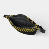 Monogramme or et noir quatrefoil motif (Ouvrir)