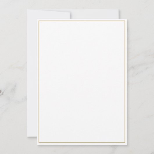 Monogramme or Faire-part de mariage moderne (Dos)