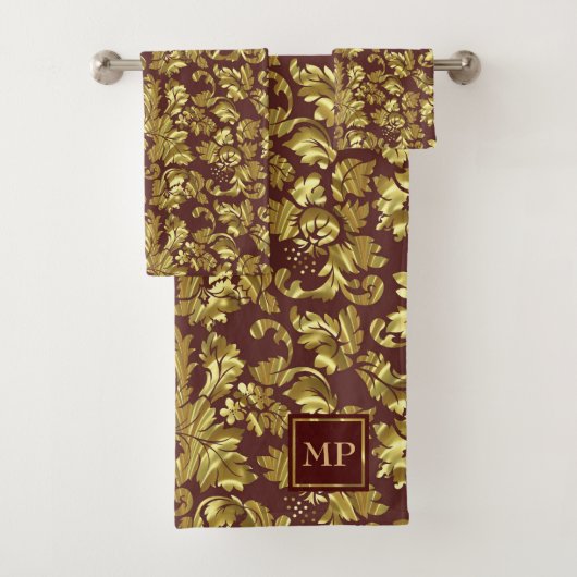 Monogramme Or Floral Damask (En situation)