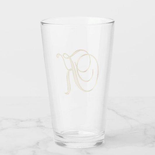 Monogramme or K verre (Dos)