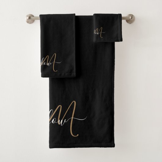 Monogramme or moderne Nom du script (En situation)