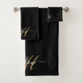 Monogramme or moderne Nom du script (En situation)