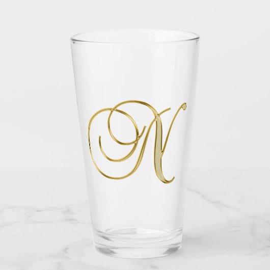Monogramme or N verre (Devant)