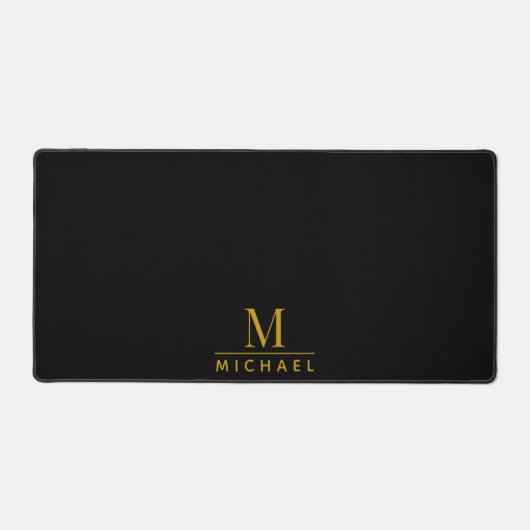 Monogramme or noir (Recto)