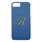 Monogramme Or R iPhone 7 Coque (Dos)