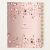 monogramme or rose initiales étoile nom (Dos)