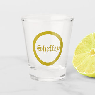 Monogramme Or Verre de tir
