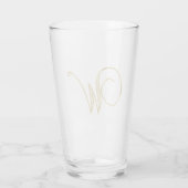 Monogramme or W verre (Dos)