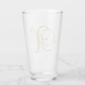 Monogramme or X verre (Dos)