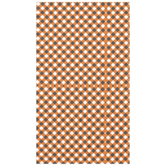 Monogramme Orange Blanc Plaid En vichy Nappe (Devant)