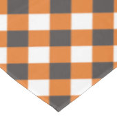 Monogramme Orange Blanc Plaid En vichy Nappe (Angle)