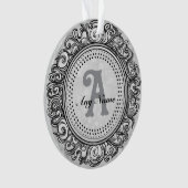 Monogramme Orné Argenté (devant)