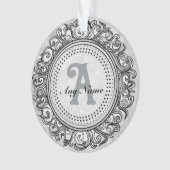 Monogramme Orné Argenté (devant)