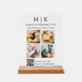 Monogramme ou ajouter un logo Business QR Code 4 P (Recto)