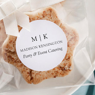 Monogramme ou ajouter un logo Étiquettes de produi