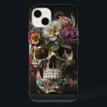 Monogramme Pagan Goth Pagan<br><div class="desc">De belles fleurs entourant ce crâne humain en font un joli graphisme païen goth. Parfait pour les sorcières,  chamans,  pagans,  Norse,  punk,  wicca,  occultiste et ceux en sorcellerie. Customisez avec votre monogramme initial.</div>