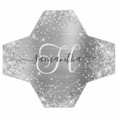 Monogramme Pailleté Argent Glamour (Plat)