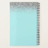 Monogramme Pailleté Bleu Aqua Sarcelle Argenté 202 (Dos)