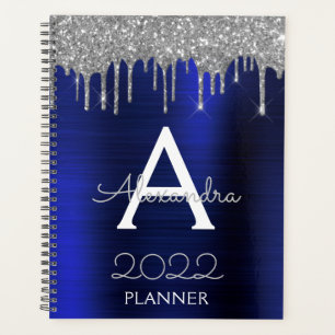 Monogramme Pailleté Bleu Marine Argenté 2022