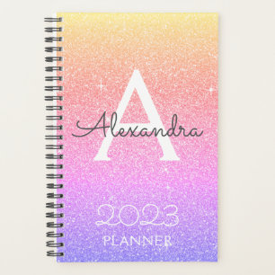 Monogramme Pailleté Pastel Arc-en-ciel 2023