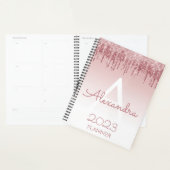 Monogramme Pailleté Rose Gold 2023 Rose Clair (Devant avec enveloppe)