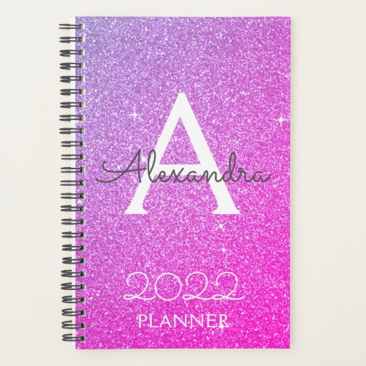 Monogramme Paillettes Strass Rose Violet 2022 (Devant)