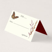 Monogramme papillon mariage de automne Monarch (Front)