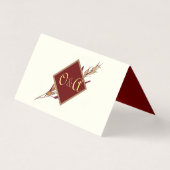 Monogramme papillon mariage de automne Monarch (Back)
