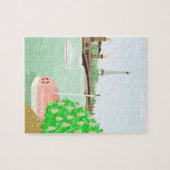 Monogramme Paris Eifel Tour Puzzle avec boîte cade (Horizontal)