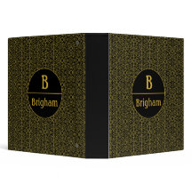Monogramme partagé à filigrane noir et or