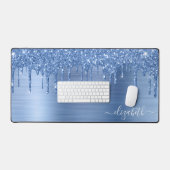 Monogramme Parties scintillant bleue (Clavier et souris)