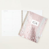 Monogramme Parties scintillant moderne (Devant avec enveloppe)