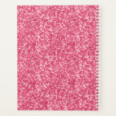 Monogramme Parties scintillant rose blanc glam ten (Dos)