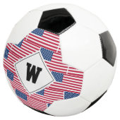 Monogramme patriotique AMERICAN FLAG balle de foot (3/4)