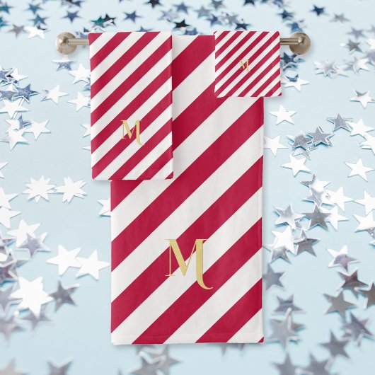 Monogramme Patriotique Rouge Bleu Étoiles Bleu Ble