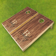 Monogramme Pays Bois rustique