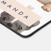 Monogramme Personalized Adorable French Bulldog (Coin)