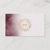 Monogramme personnalisable Élégant Carte de visite (Dos)