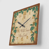 Monogramme personnalisable Horloges chrétiennes Vi (Angle)