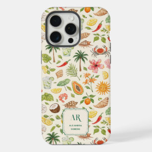 Monogramme personnalisé aquarelle d'été
