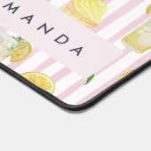 Monogramme Personnalisé Aquarelle Lemons Lemonade (Coin)