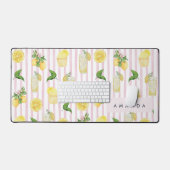 Monogramme Personnalisé Aquarelle Lemons Lemonade (Clavier et souris)