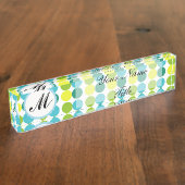 Monogramme personnalisé avec plaque signalétique d (Taille)