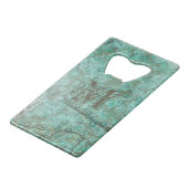 Monogramme personnalisé Bubly Verdigris Bronze (Dos Angle)